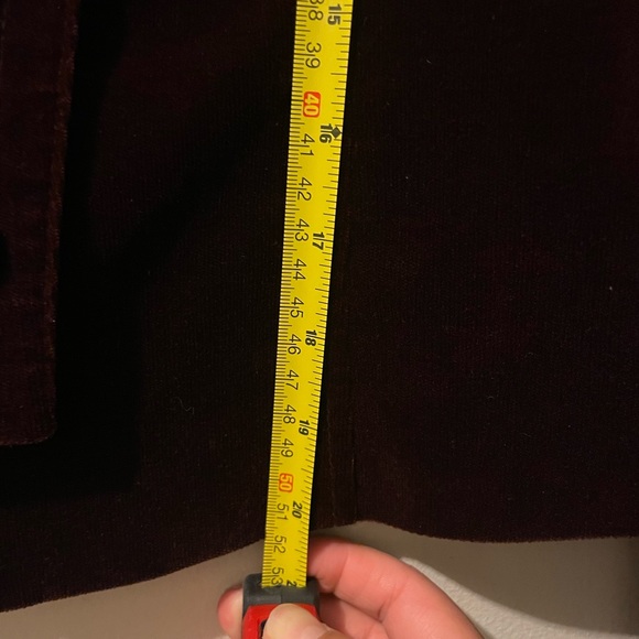 Theory Burgundy velvet Cropped jacket size 10 - Picture 6 of 11